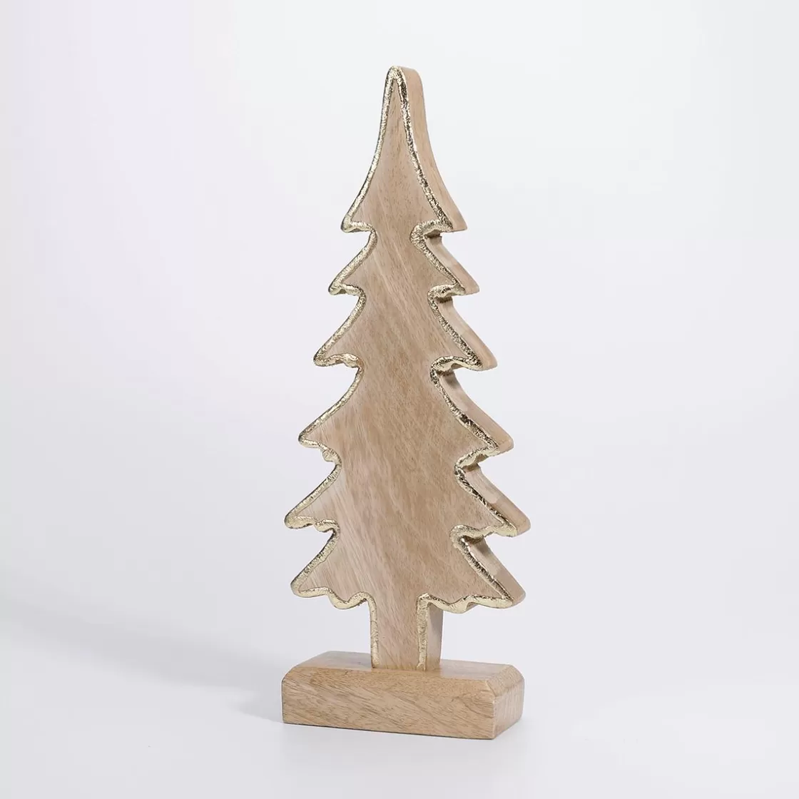 Decoración De Otoño | Figuras De Navidad>DecoWoerner Árbol De Madera De Mango 30 X 12 X 5 Cm Madera natural