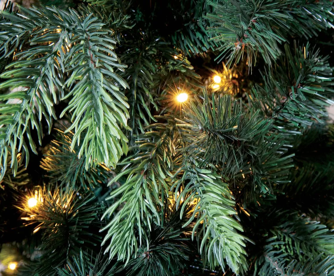 Árboles De Navidad Artificiales>DecoWoerner Árbol De Navidad Artificial Abeto Noble Con LED 240 Cm verde