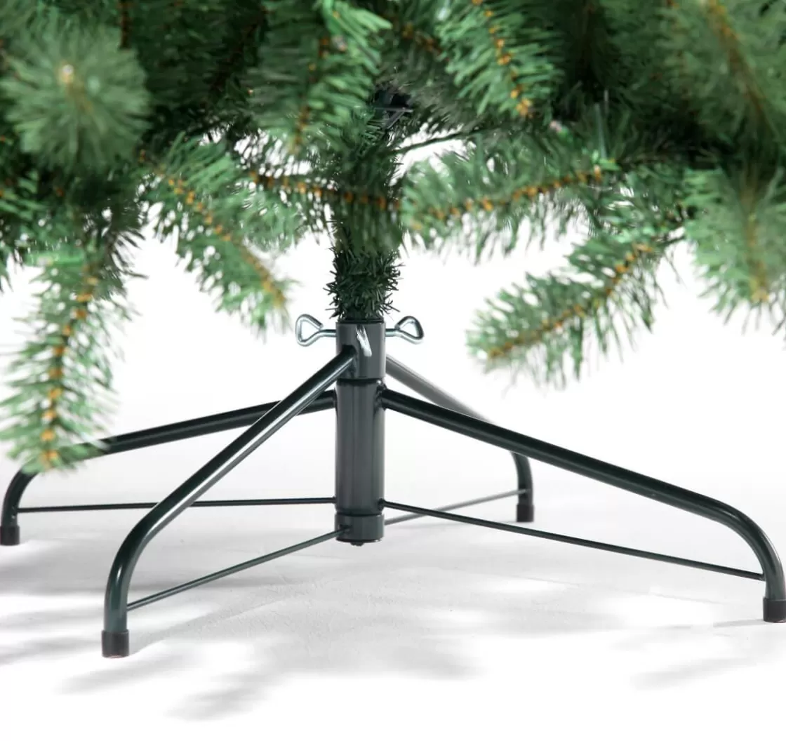 Árboles De Navidad Artificiales>DecoWoerner Árbol De Navidad Artificial Abeto Plateado Con LED 240 Cm verde