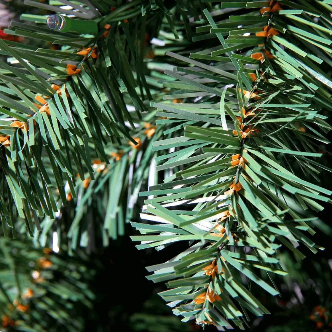 Árboles De Navidad Artificiales>DecoWoerner Árbol De Navidad Artificial Abeto Plateado Con LED 240 Cm verde