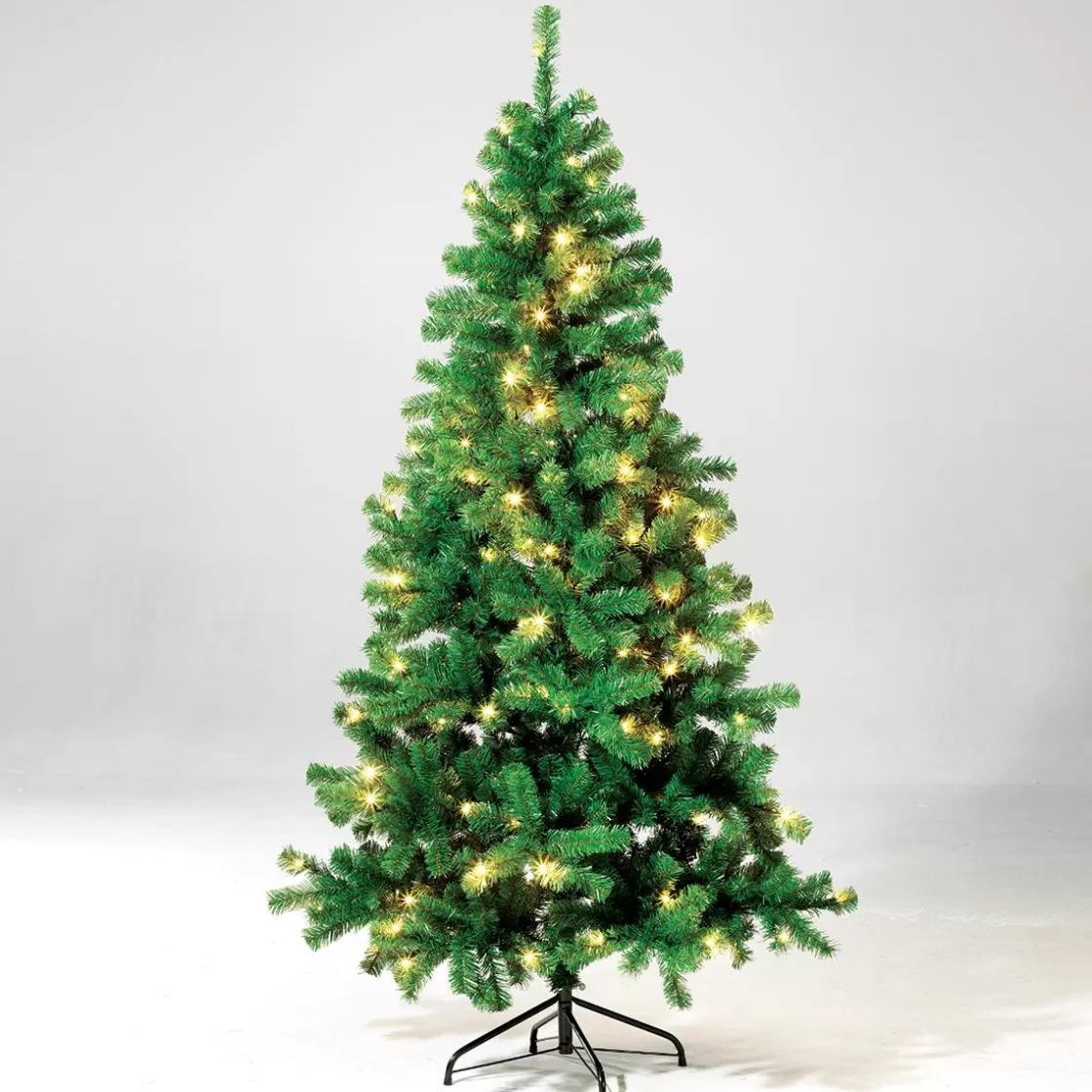 Árboles De Navidad Artificiales>DecoWoerner Árbol De Navidad Artificial Estrecho Con LED 150 Cm verde