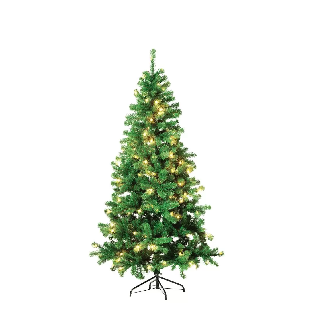 Árboles De Navidad Artificiales>DecoWoerner Árbol De Navidad Artificial Estrecho Con LED 210 Cm verde