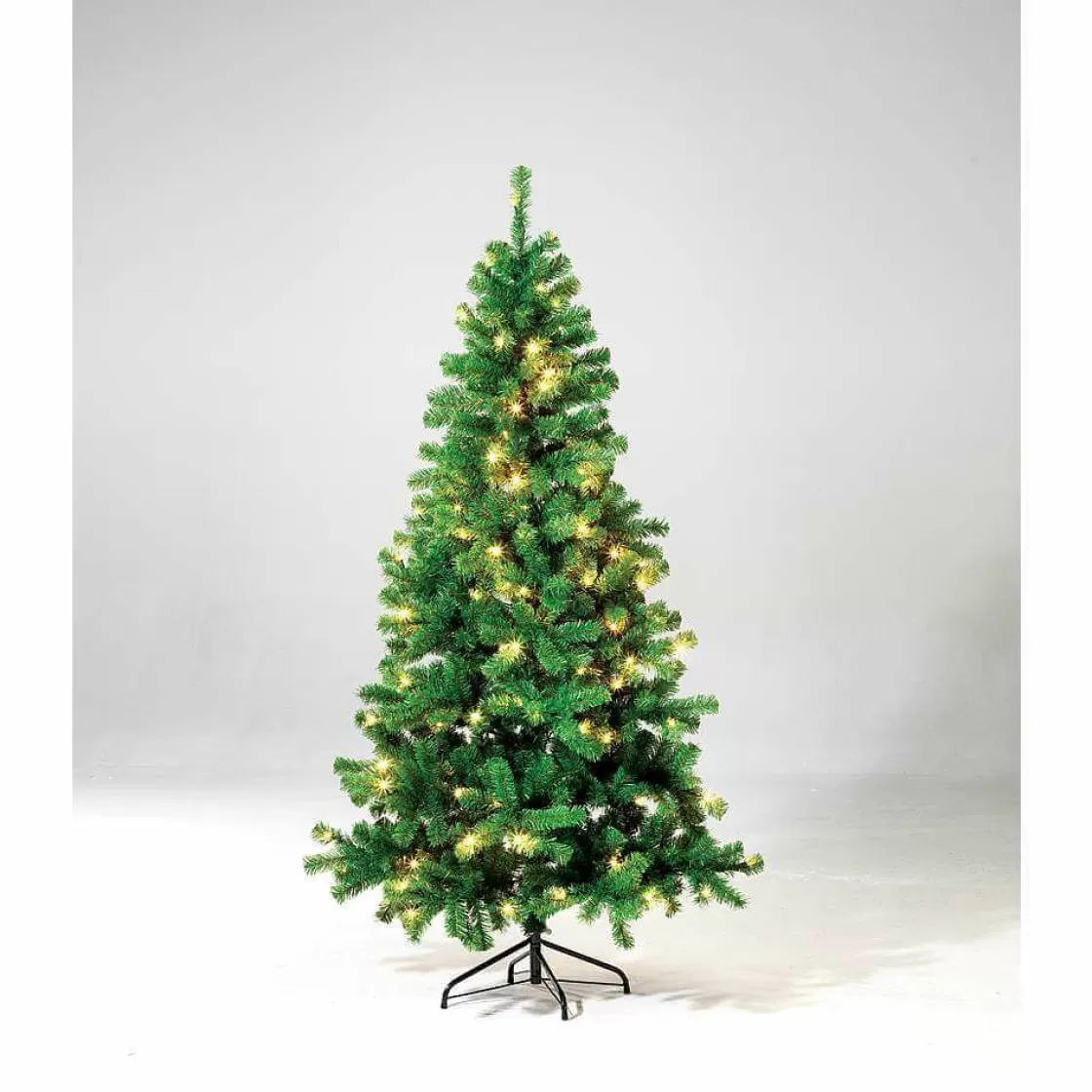 Árboles De Navidad Artificiales>DecoWoerner Árbol De Navidad Artificial Estrecho Con LED 210 Cm verde