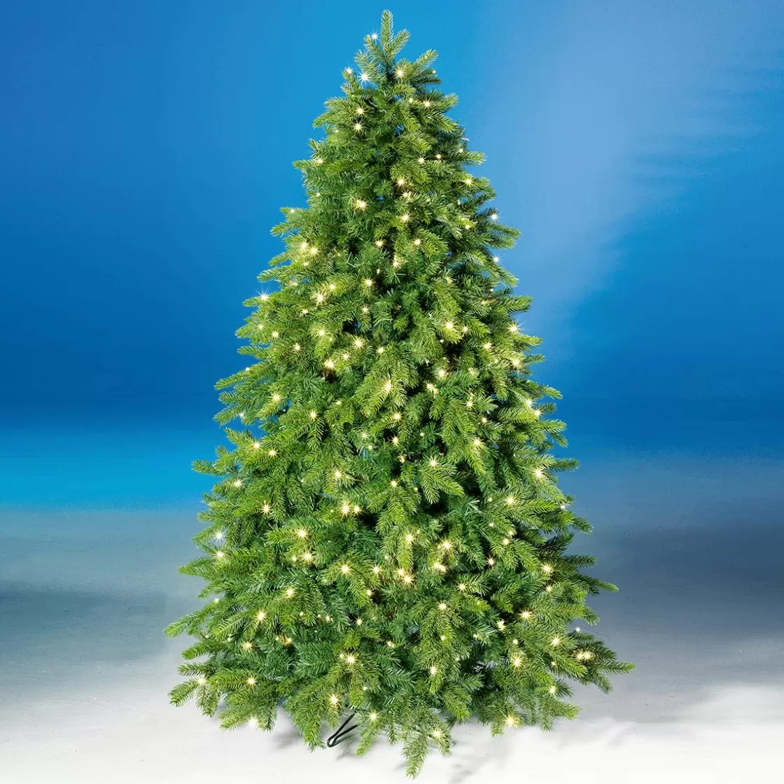 Árboles De Navidad Artificiales>DecoWoerner Árbol De Navidad Artificial Nordmann Abeto Con LED 150 Cm verde