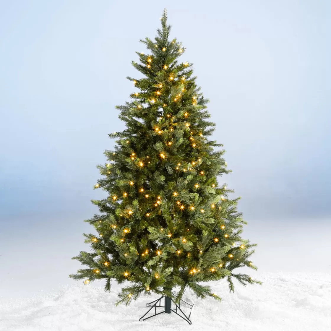 Árboles De Navidad Artificiales>DecoWoerner Árbol De Navidad Artificial Nordmann Abeto Con LED 180 Cm verde