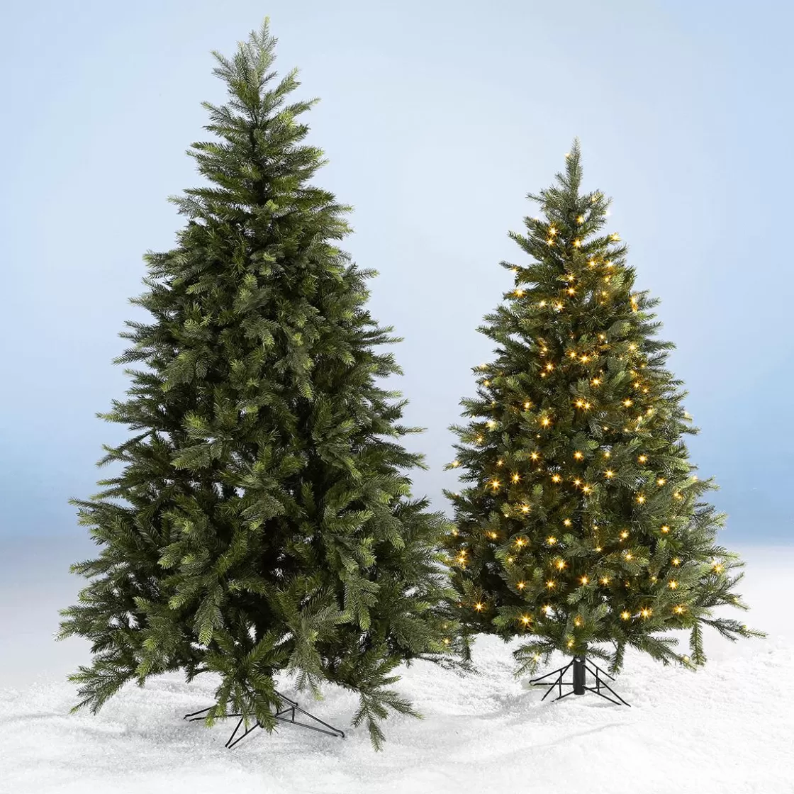 Árboles De Navidad Artificiales>DecoWoerner Árbol De Navidad Artificial Nordmann Abeto Con LED 180 Cm verde