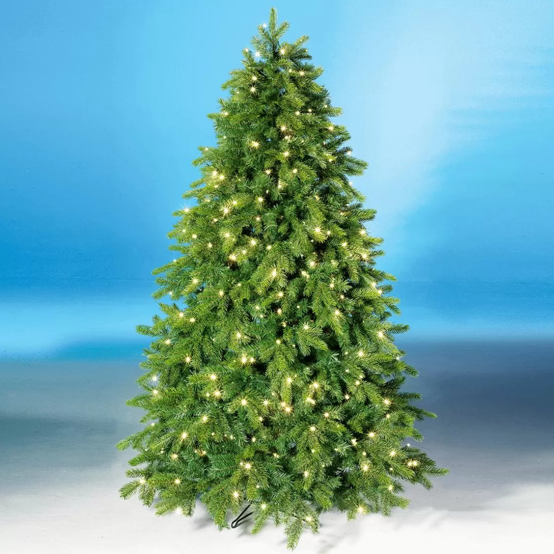 Árboles De Navidad Artificiales>DecoWoerner Árbol De Navidad Artificial Nordmann Abeto Con LED 180 Cm verde