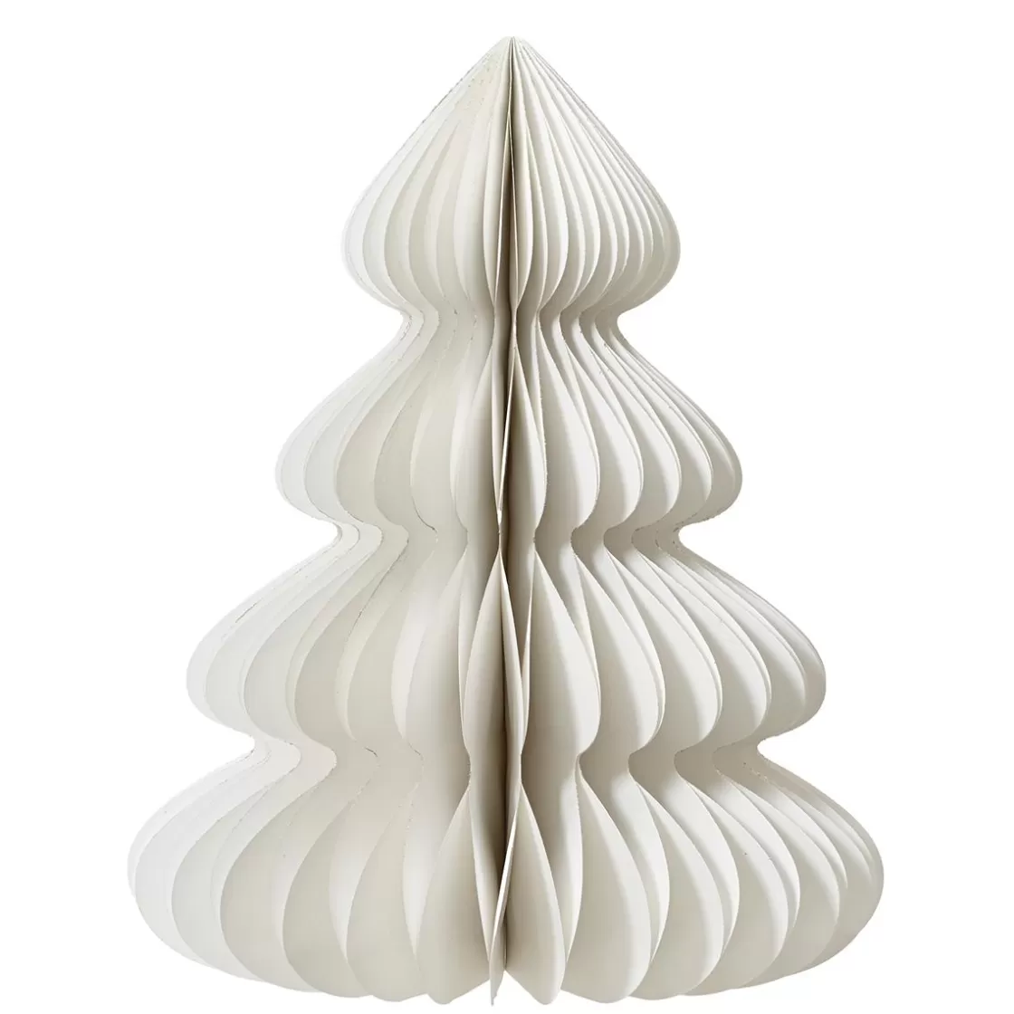 Decoración Temática | Figuras De Navidad>DecoWoerner Árbol De Navidad De Papel Nido De Abeja Deluxe 60 Cm blanco