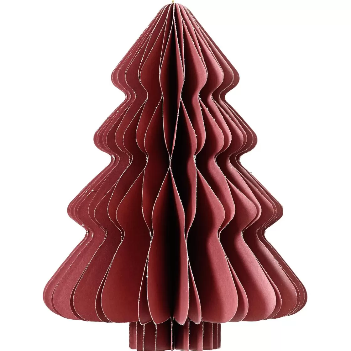 Decoración Temática | Figuras De Navidad>DecoWoerner Árbol De Navidad Deluxe De Papel De Nido De Abeja De 40 Cm rojo