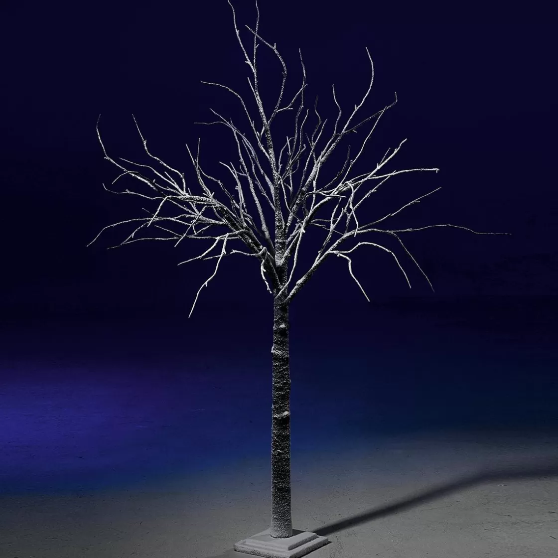 Decoración De Invierno | Árboles Artificiales>DecoWoerner Árbol Decorativo Nevado 160 Cm marrón