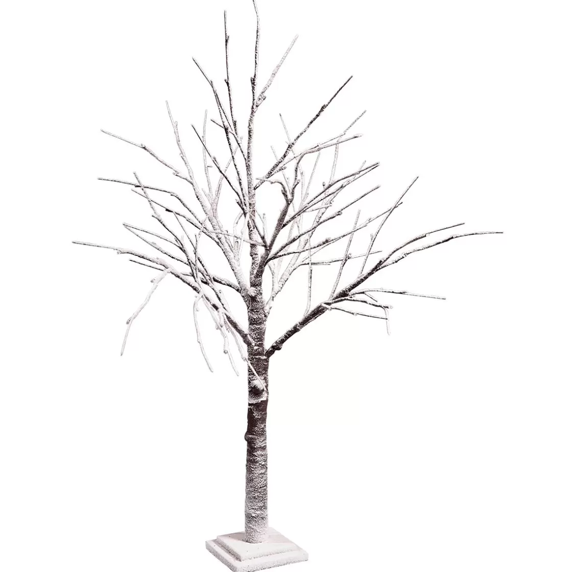 Decoración De Invierno | Árboles Artificiales>DecoWoerner Árbol Decorativo Nevado Altura 70 Cm marrón