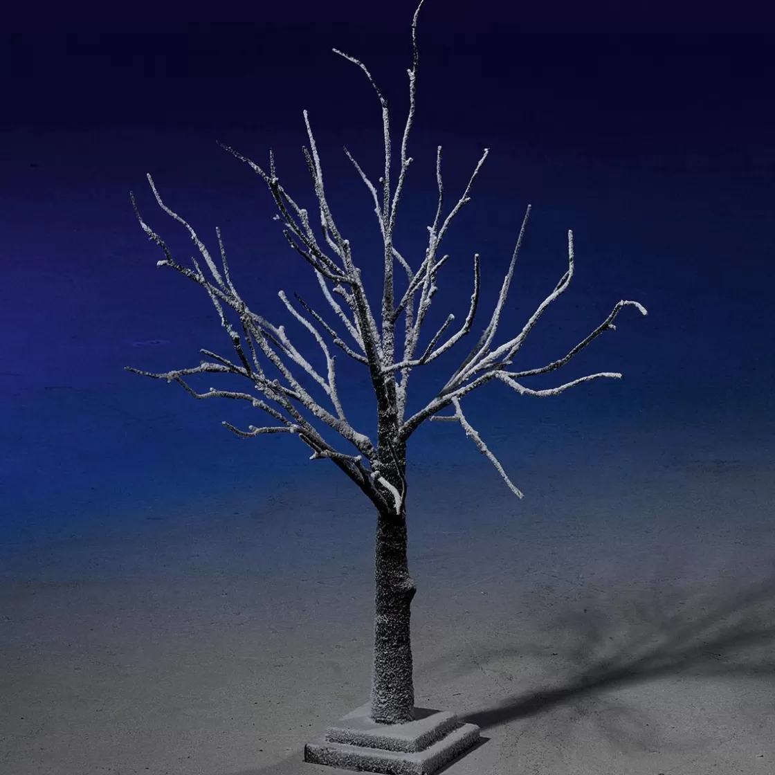 Decoración De Invierno | Árboles Artificiales>DecoWoerner Árbol Decorativo Nevado Altura 70 Cm marrón