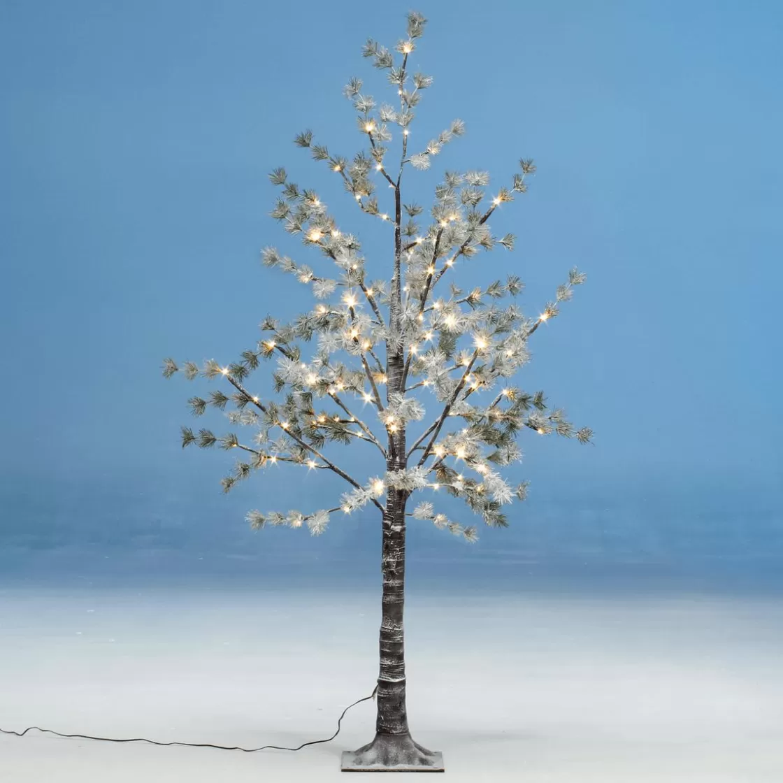 Luz Decorativa | Árboles Artificiales>DecoWoerner Árbol LED Blanco Cálido 150 Cm marrón