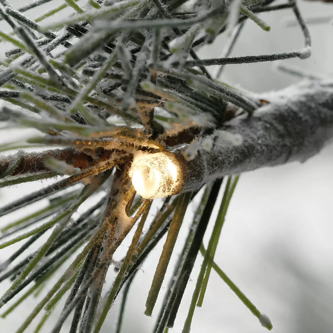 Árboles Artificiales | Luces De Navidad>DecoWoerner Árbol LED Blanco Cálido 210 Cm marrón