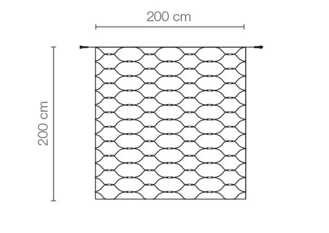 Luces De Navidad>DecoWoerner Red De Luces LED Para Uso Profesional Sistema IP20, 300 LED, 300 X 300 Cm, Sin Cable