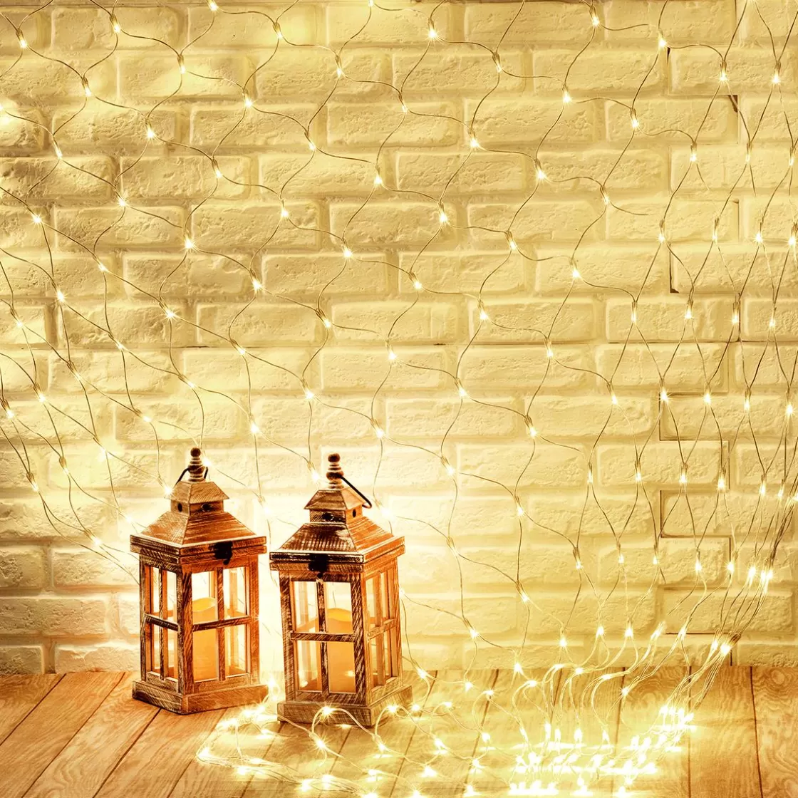 Luces De Navidad>DecoWoerner Red De Luces LED Para Uso Profesional Sistema IP20, 500 LED, 200 X 200 Cm, Sin Cable