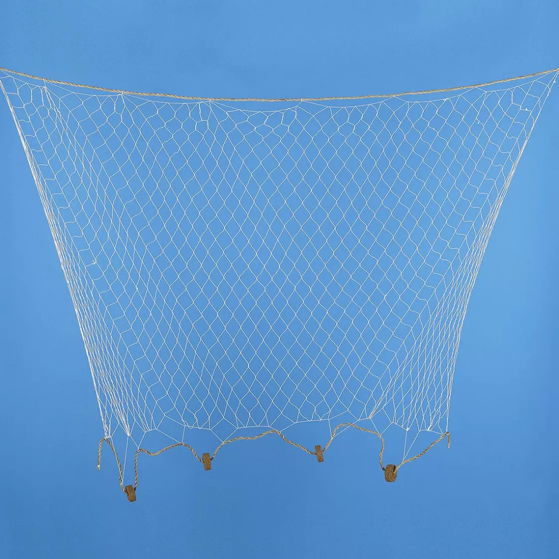 Decoración De Verano>DecoWoerner Red De Pesca Con Flotadores 150 X 100 Cm marrón