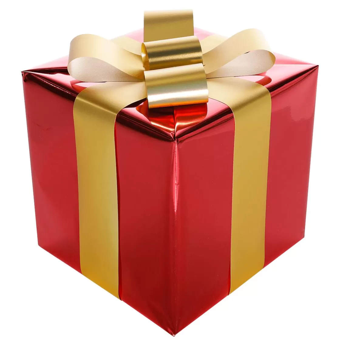Figuras De Navidad>DecoWoerner Regalo De Navidad 20 Cm Con Lazo Dorado rojo