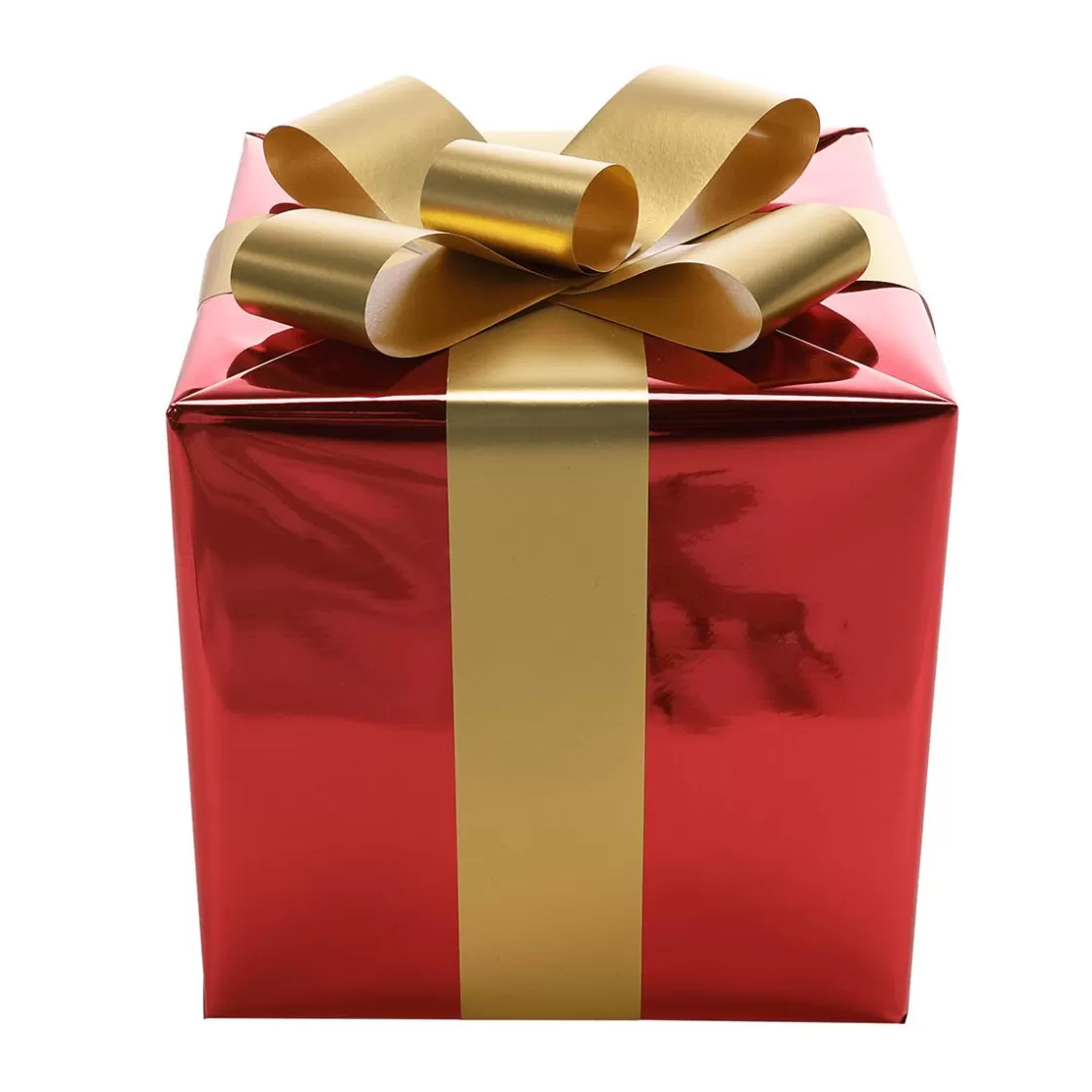 Figuras De Navidad>DecoWoerner Regalo De Navidad 20 Cm Con Lazo Dorado rojo