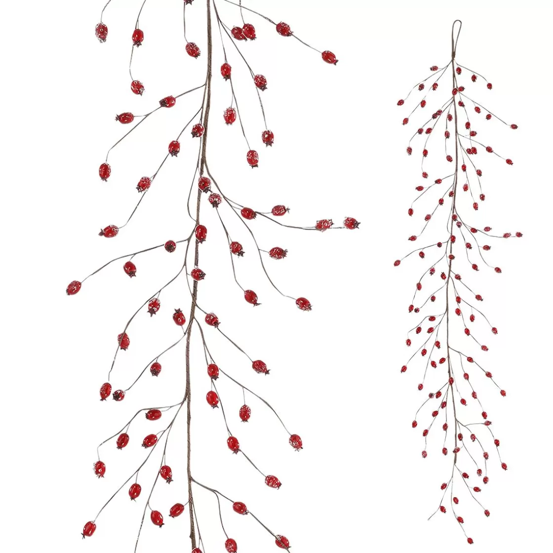 Decoración De Invierno | Guirnaldas Y Vides>DecoWoerner Rosa Mosqueta Artificial 150 Cm rojo