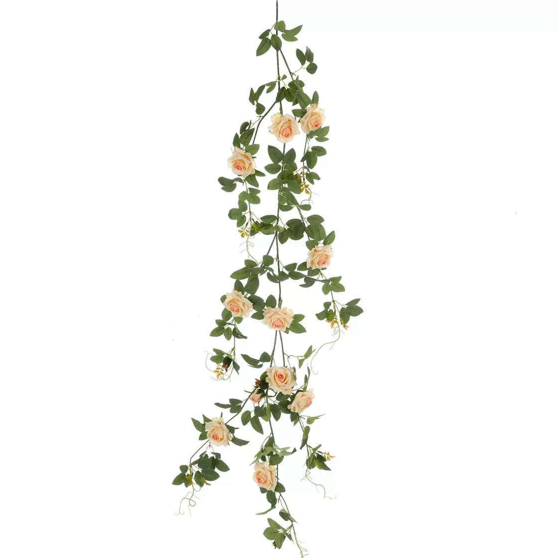 Decoración Temática | Guirnaldas Y Vides>DecoWoerner Rosal Artificial Albaricoque, 125 Cm naranja