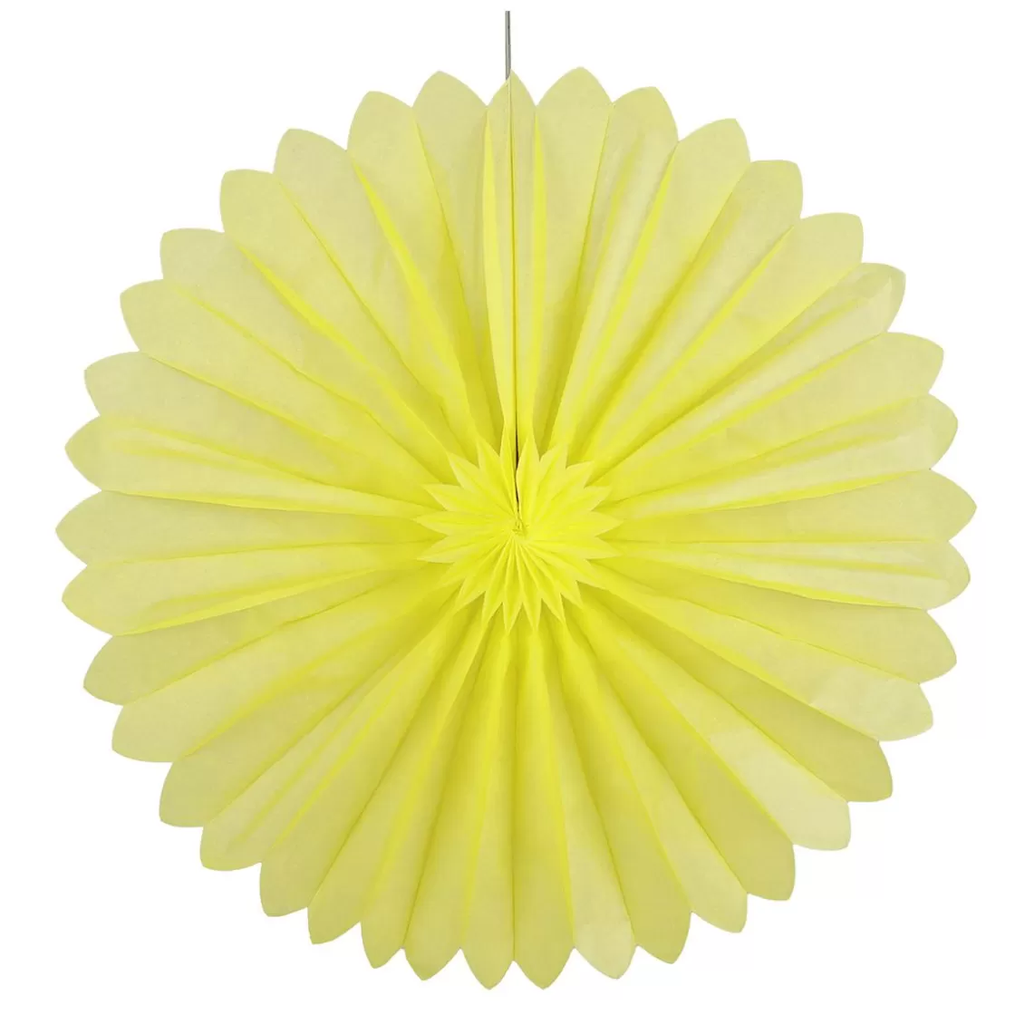 Decoración Temática | Decoración De Verano>DecoWoerner Rosetón De Papel Ignífugo 35 Cm amarillo