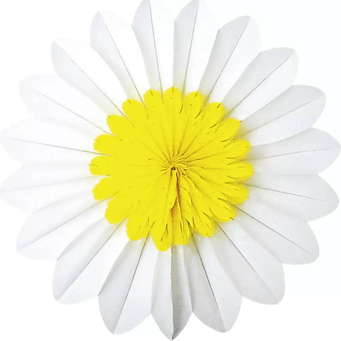 Decoración Temática | Decoración De Verano>DecoWoerner Rosetón De Papel Ignífugo Con Flor De Margarita 50 Cm Ø blanco