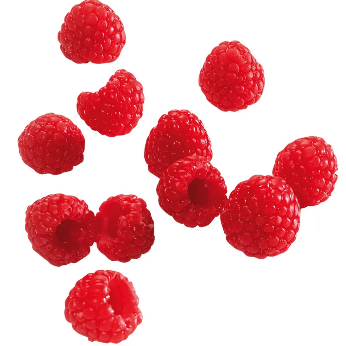 Frutas>DecoWoerner Réplica De Frambuesas, 12 Uds. rojo