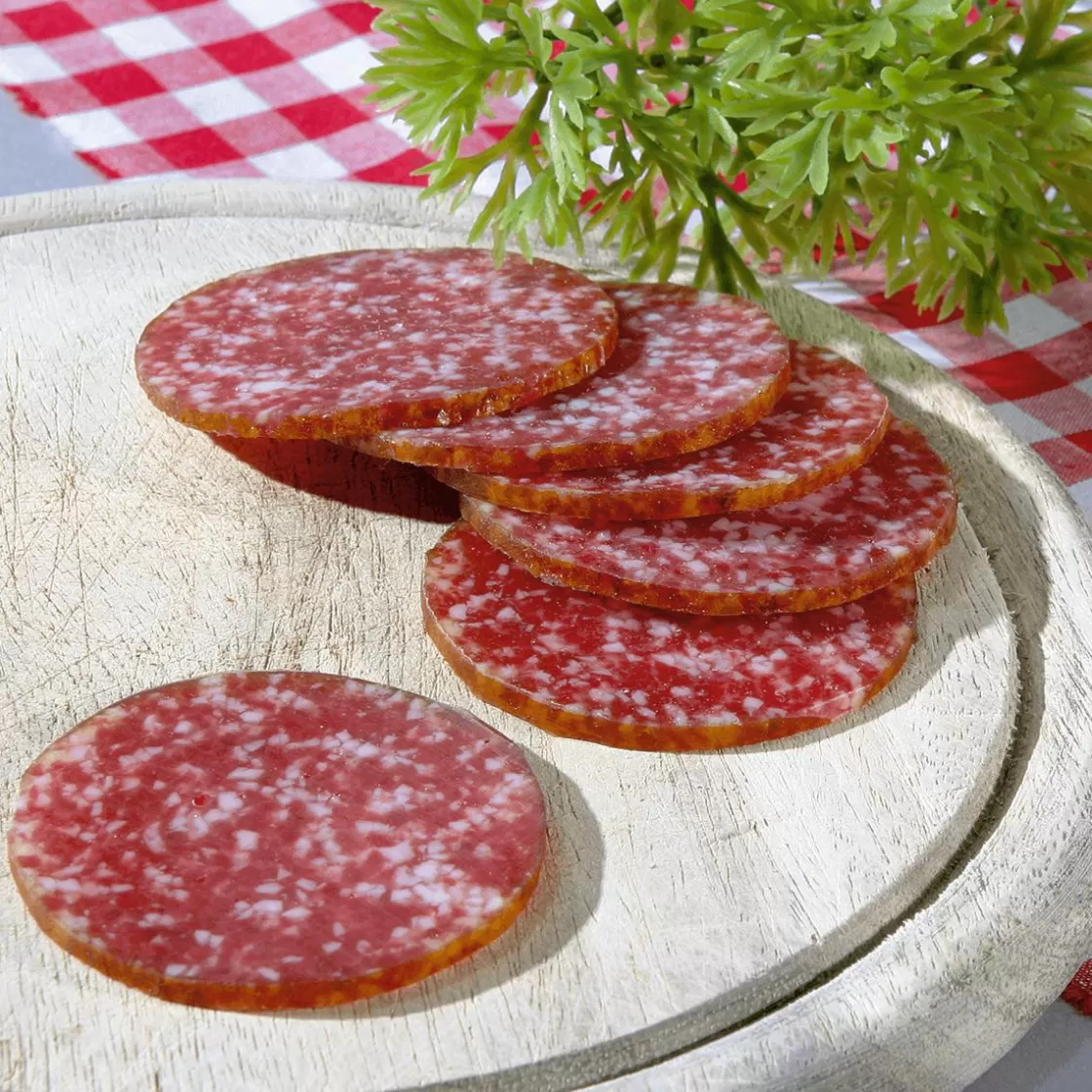 Carnes Y Embutidos>DecoWoerner Salami Fiambre Maniquí, Pack De 3 Piezas rojo