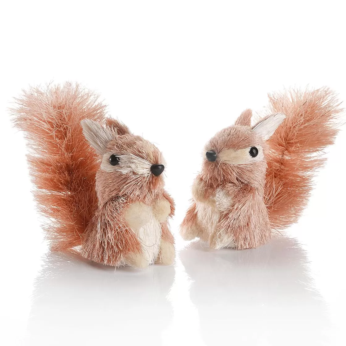 Decoración De Animales | Decoración De Otoño>DecoWoerner Set De 2 Figuras Decorativas De Ardilla, 11 Cm De Altura marrón