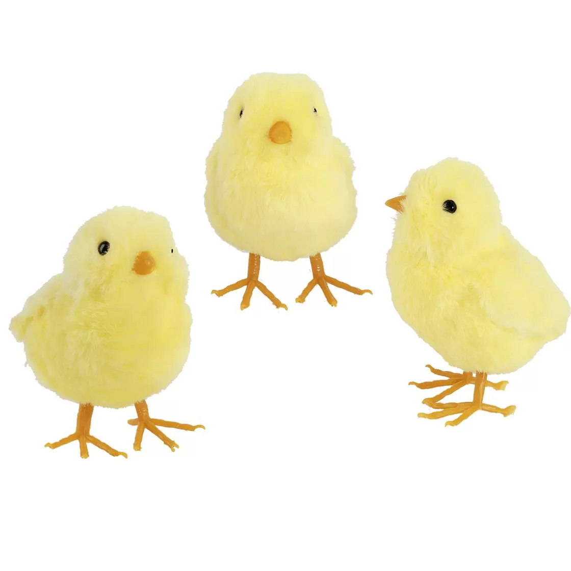 Decoración De Animales | Decoración De Pascua>DecoWoerner Set De 3 Pollitos Decorativos En Caja De 11 Cm amarillo