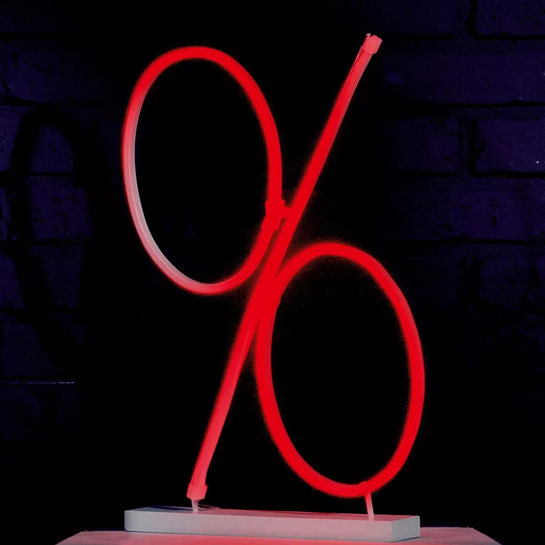 Material De Rebajas | Luz Decorativa>DecoWoerner Signo De Porcentaje Neon Flex, Altura 50 Cm rojo