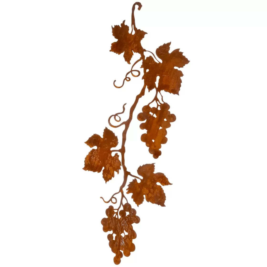 Decoración De Otoño>DecoWoerner Silueta Noble De Metal Oxidado "Vine" 58 Cm marrón