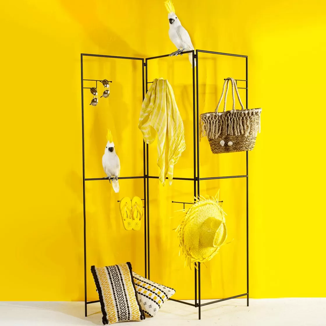 Decoración De Verano>DecoWoerner Sombrero De Paja Decorativo, Color amarillo