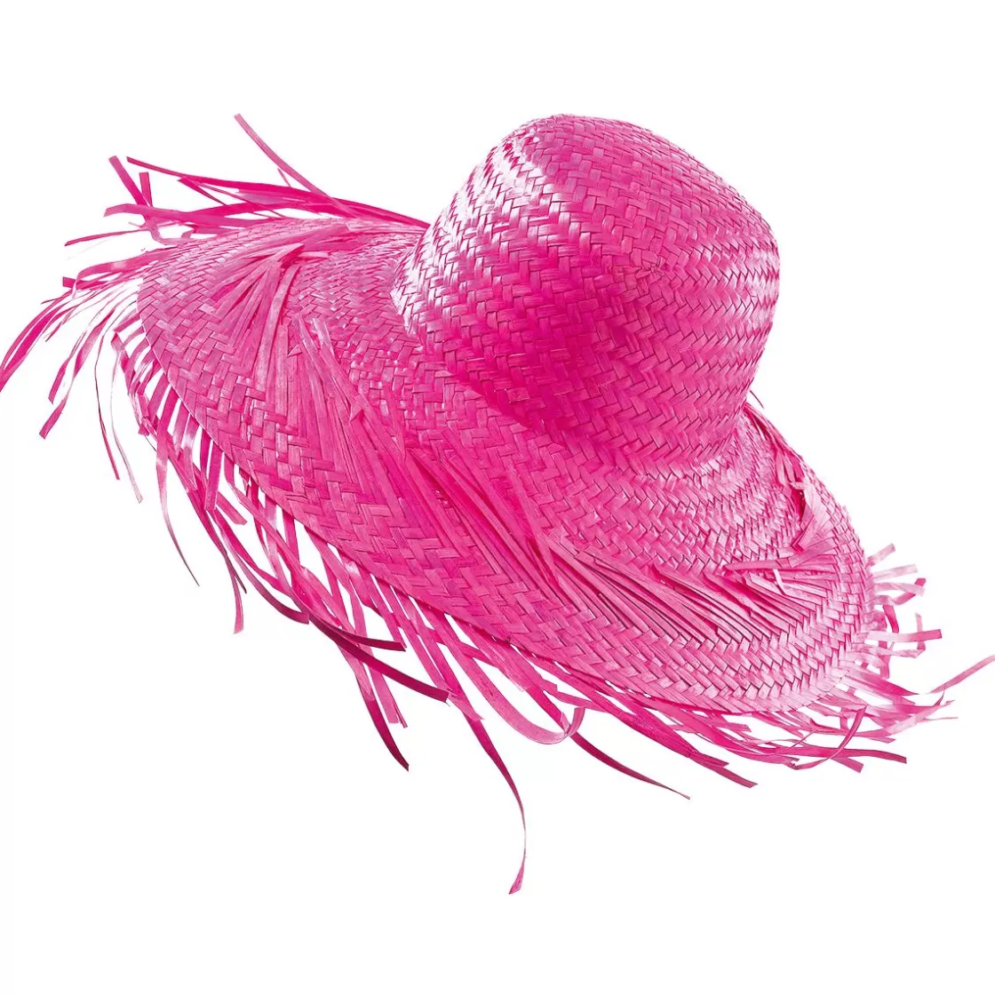 Decoración De Verano>DecoWoerner Sombrero De Paja Decorativo, Color Fucsia rosa
