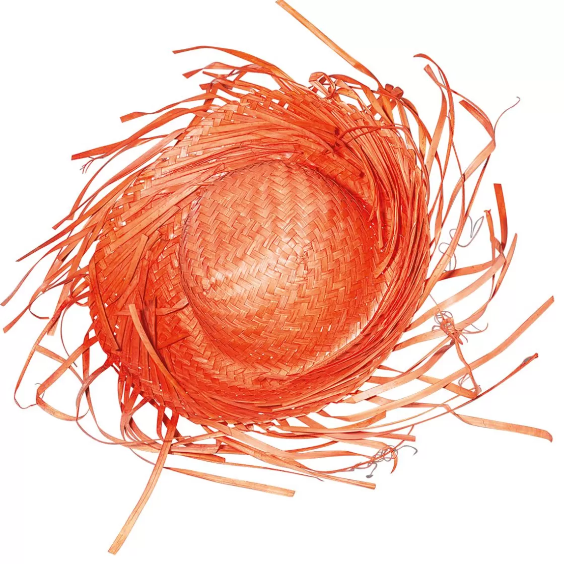 Decoración De Verano>DecoWoerner Sombrero De Paja Decorativo, Color naranja