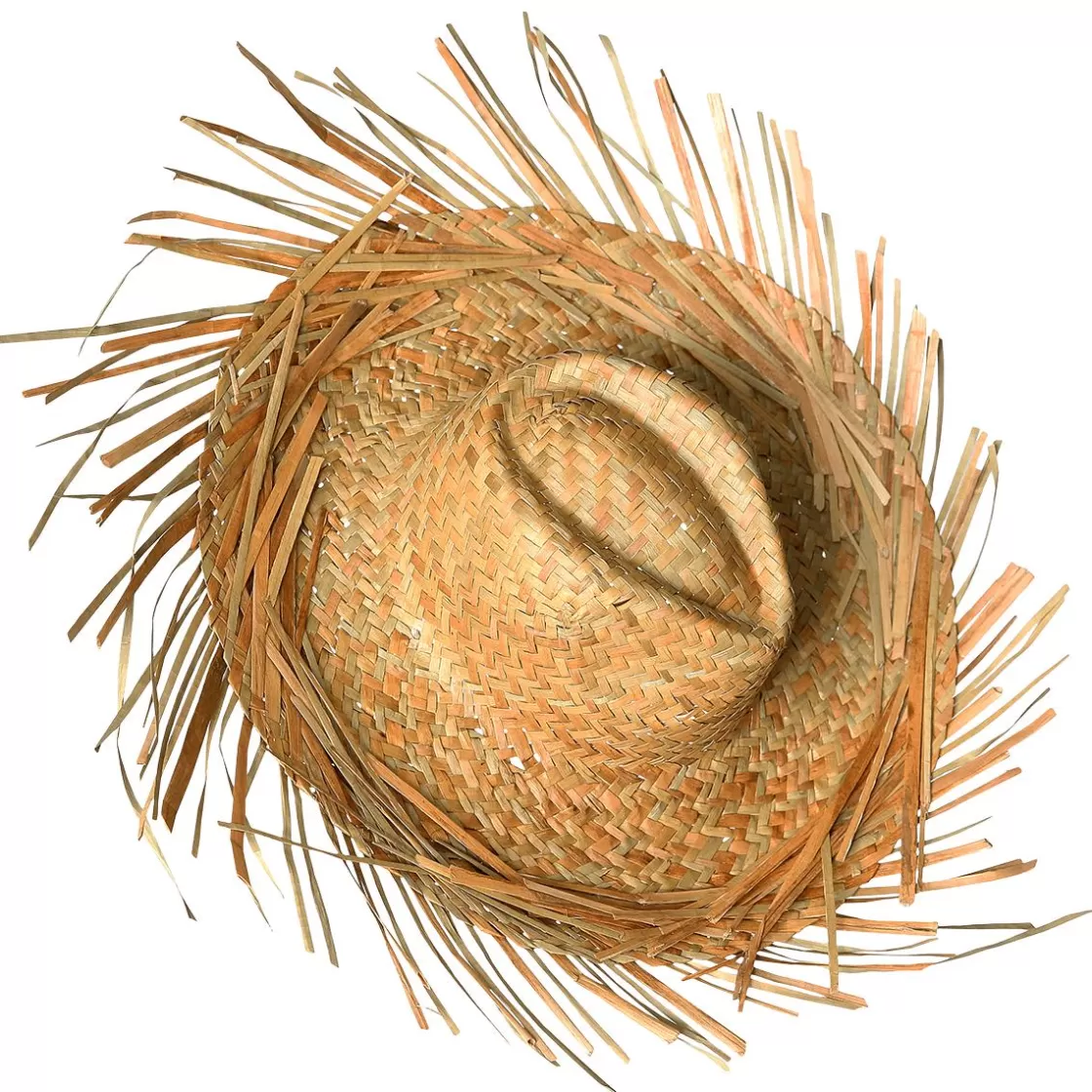 Decoración De Verano>DecoWoerner Sombrero De Paja Decorativo, Natural, Ø 40 Cm marrón