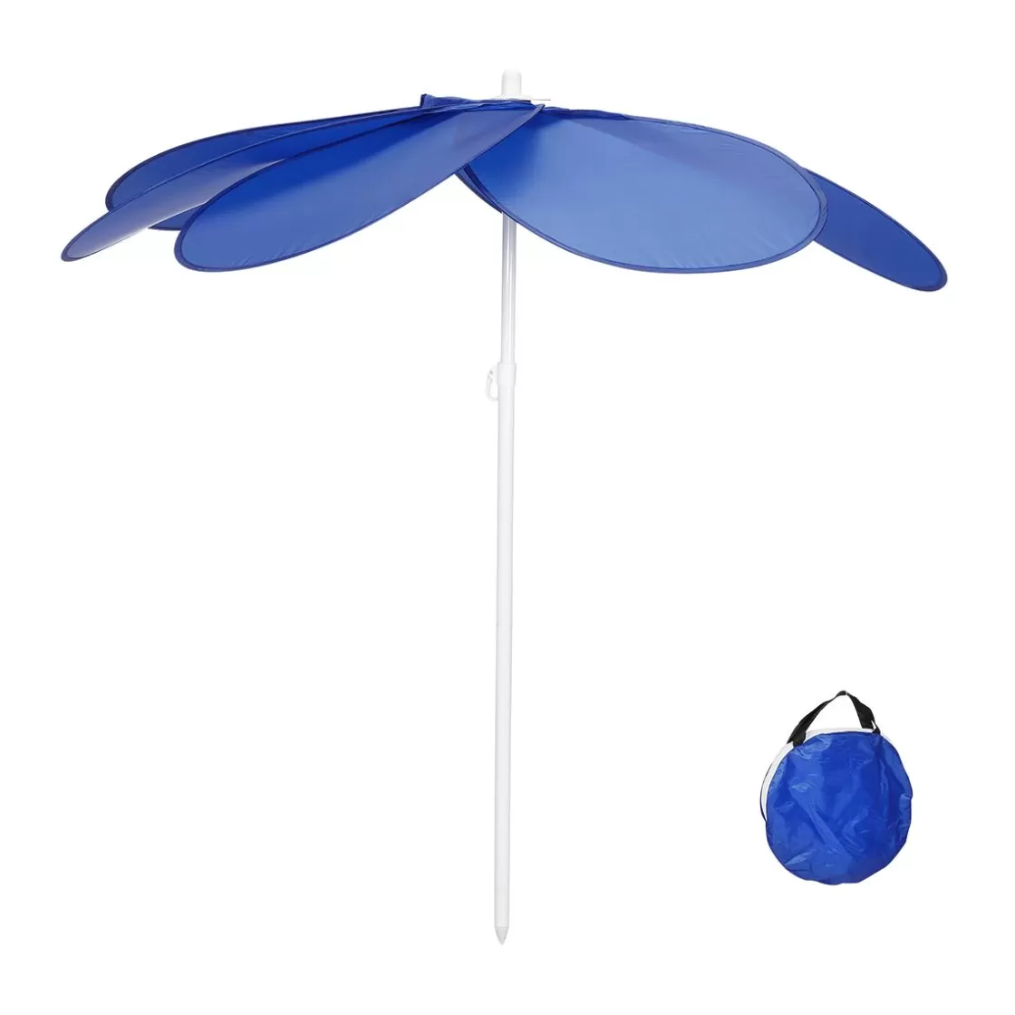 Decoración De Verano>DecoWoerner Sombrilla De Nylon Ø 210 Cm azul