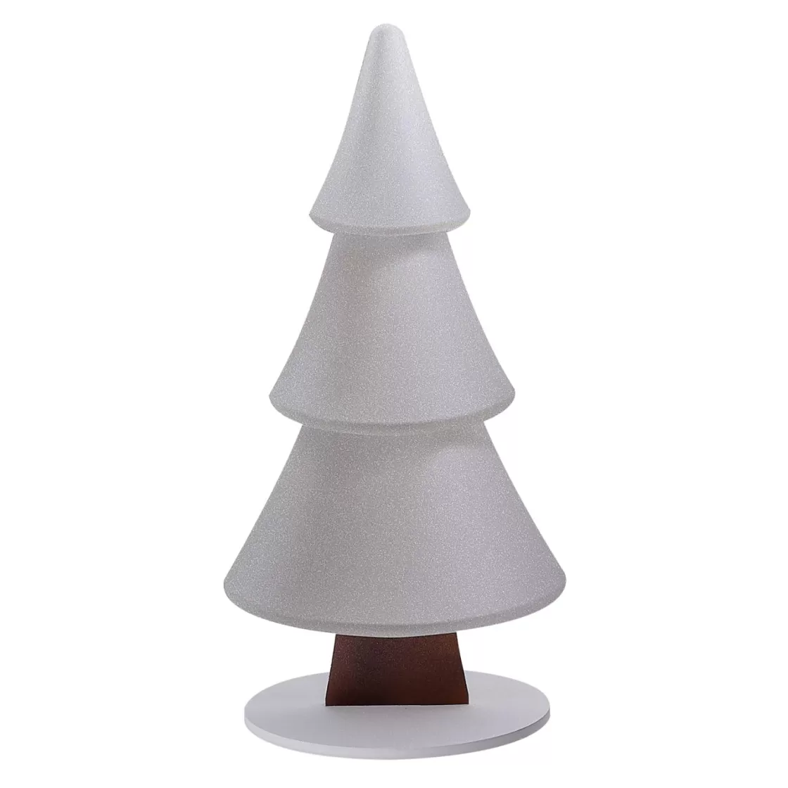 Decoración De Invierno | Figuras De Navidad>DecoWoerner Soporte De Abeto De Nieve Con Purpurina 49 X 99 Cm Plata blanco