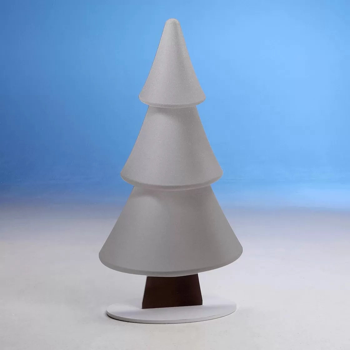 Decoración De Invierno | Figuras De Navidad>DecoWoerner Soporte De Abeto De Nieve Con Purpurina 49 X 99 Cm Plata blanco