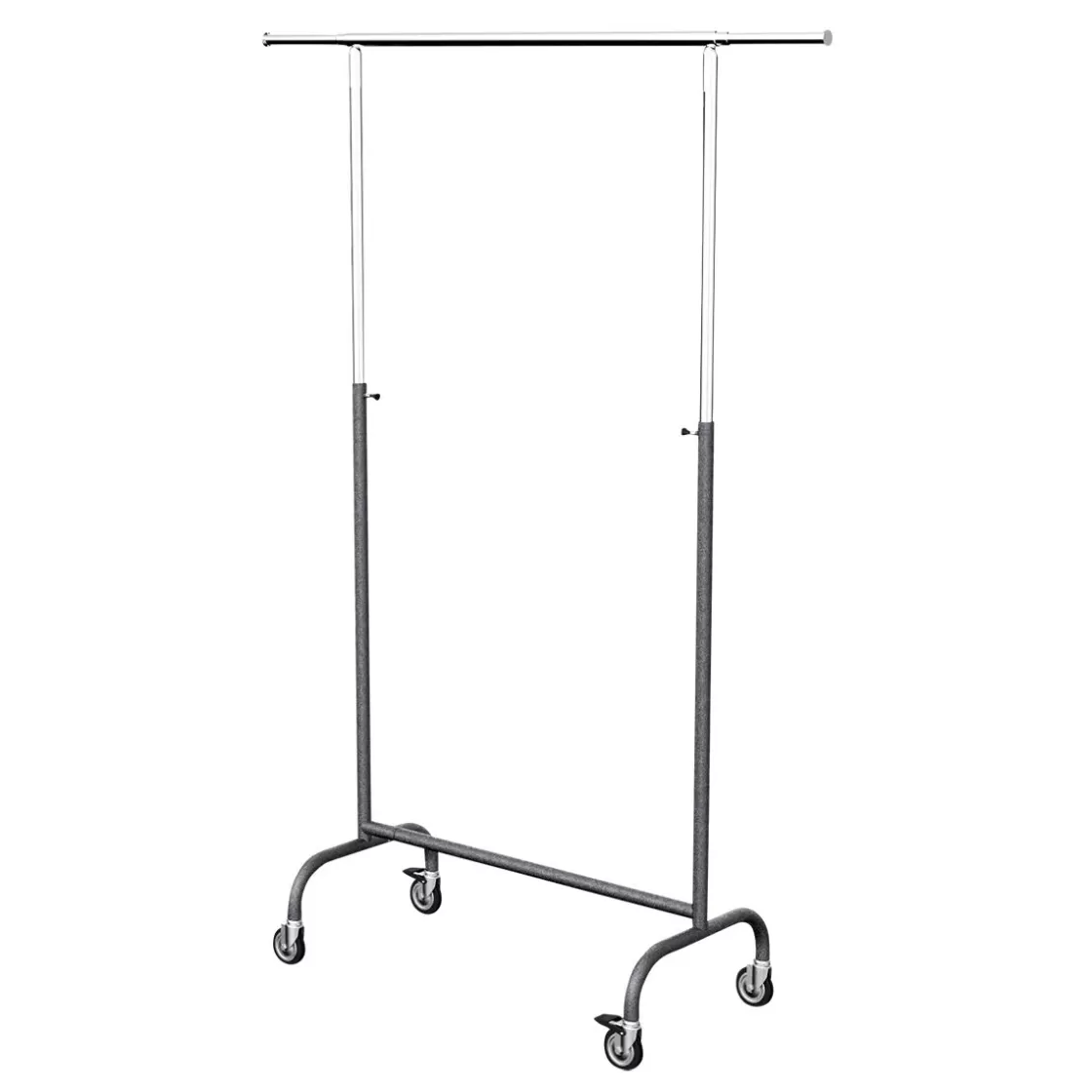 Percheros>DecoWoerner Soporte De Rodillo "Sólido" Antracita, 100 Cm De Ancho Gris