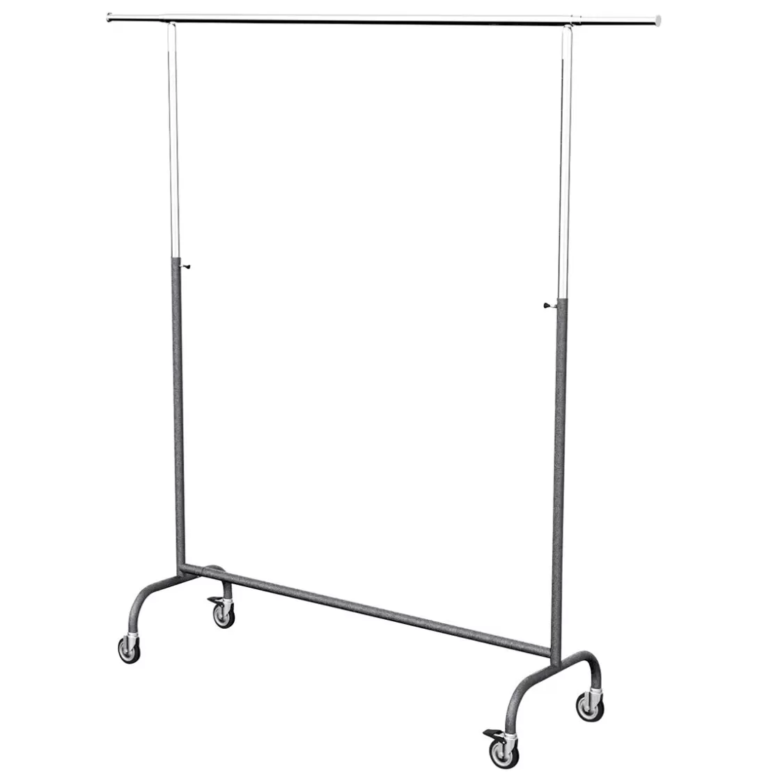 Percheros>DecoWoerner Soporte De Rodillo "Sólido" Antracita, 150 Cm De Ancho Gris