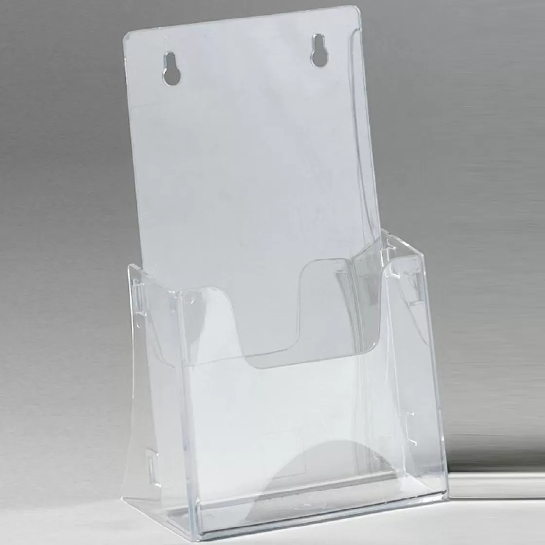 Expositores Para Tiendas>DecoWoerner Soporte Para Folletos Plegable, Longitud DIN transparente