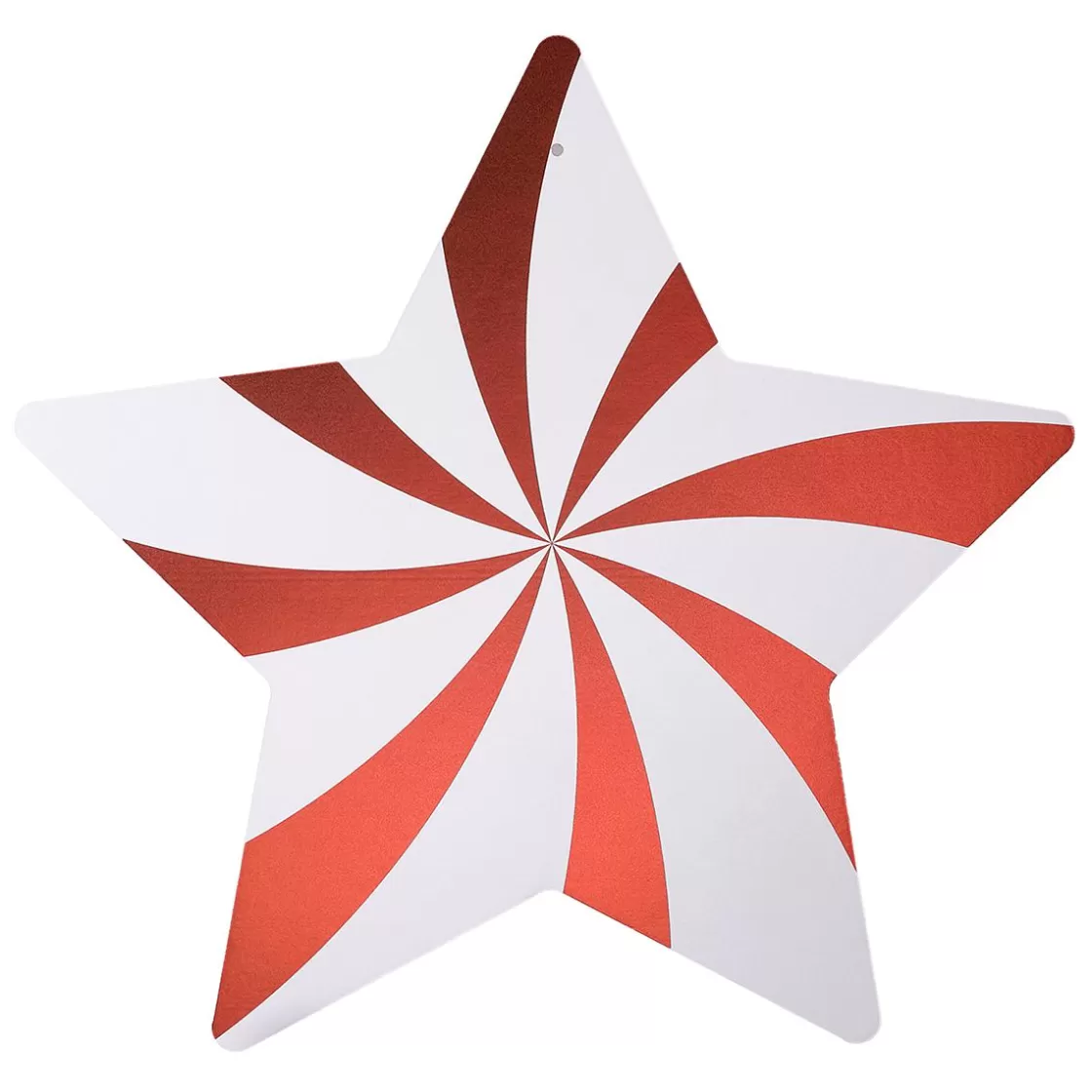 Estrella De Navidad>DecoWoerner Star Swirl / Blanco rojo