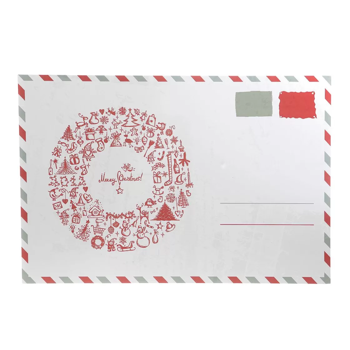 Decoración Temática>DecoWoerner Tablero Decorativo "Postal De Navidad" 40 X 60 Cm multicolor