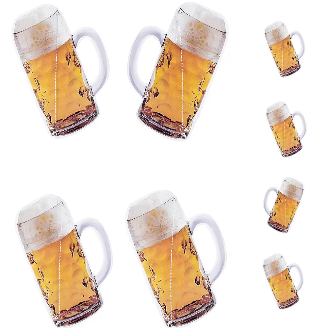 Decoración Temática>DecoWoerner Taza De Cerveza Cadena De Exhibición 100 X 14 Cm Impresa Por Ambos Lados Decoración Oktoberfest amarillo