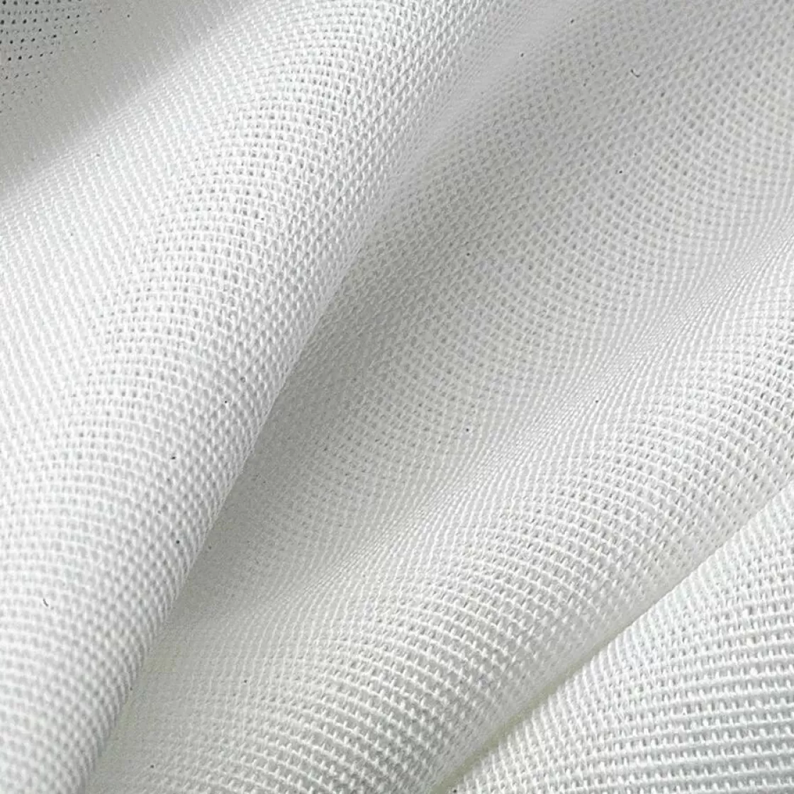 Telas>DecoWoerner Tejido De Viscosa Rep , 120 Cm De Ancho blanco