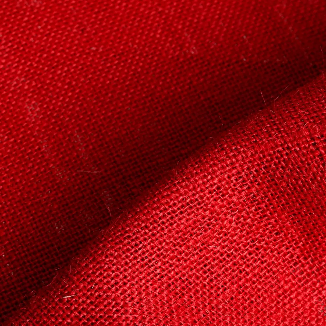 Telas>DecoWoerner Tela De Arpillera Roja, Anchura: 160 Cm rojo