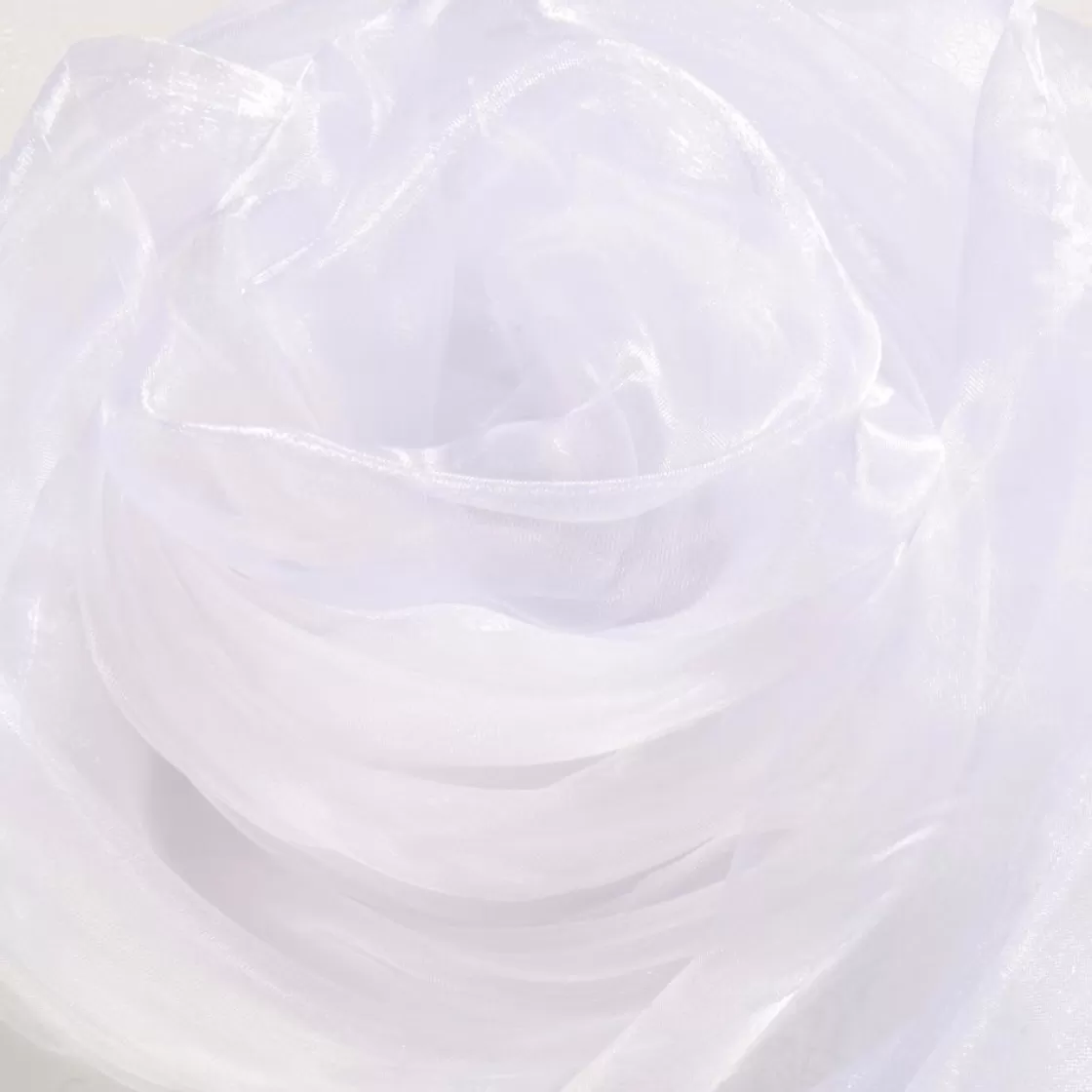 Telas | Decoración Temática>DecoWoerner Tela De Chifón, Color , 145 Cm blanco
