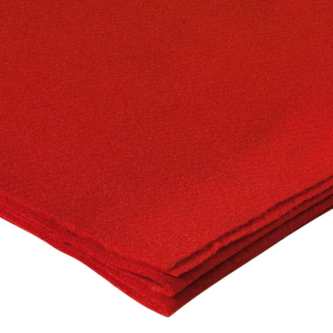 Telas>DecoWoerner Tela De Fieltro, , 1,5 Mm, 180 Cm rojo